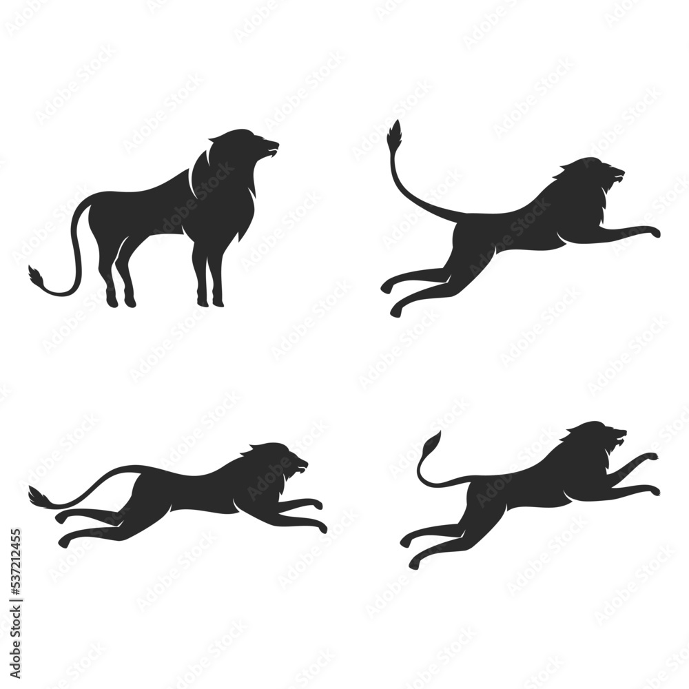 Lion illustration logo vector
