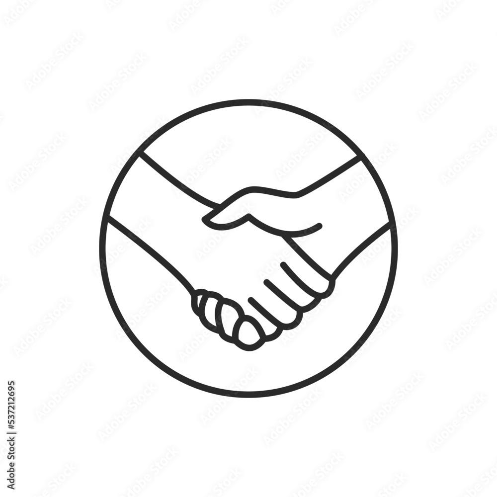 Fototapeta premium Hand Shake logo