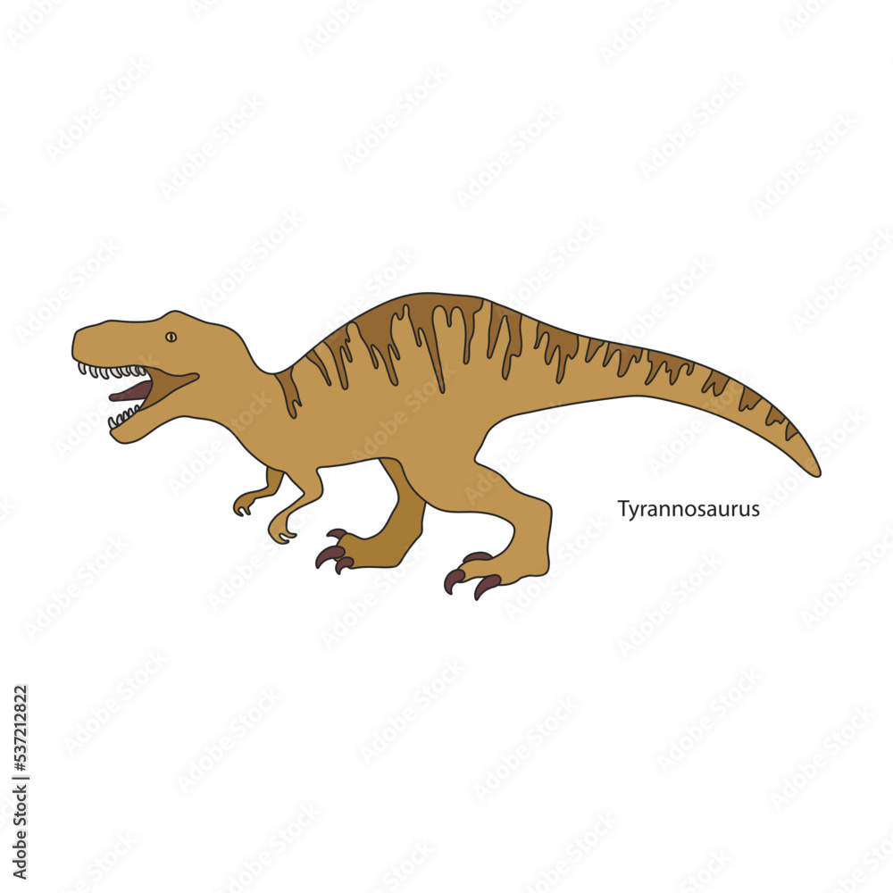 Naklejka premium Ancient dinosaur vector icon.Color vector icon isolated on white background ancient dinosaur.