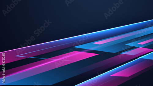 Modern abstract speed line background. Dynamic motion speed of light. Technology velocity movement pattern for banner or poster design. Vector illustration photo