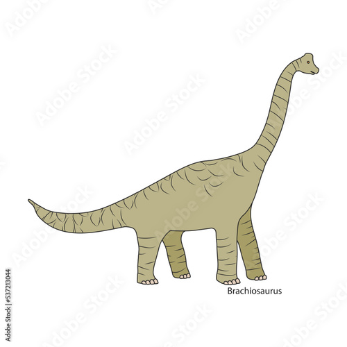 Ancient dinosaur vector icon.Color vector icon isolated on white background ancient dinosaur.
