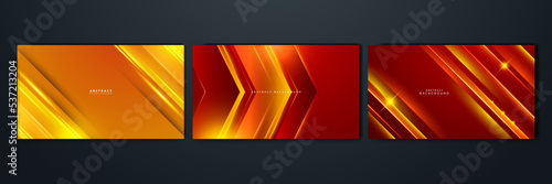 Modern red orange abstract high-speed movement. Colorful dynamic motion on blue background. Movement sport pattern for banner or poster design background concept.