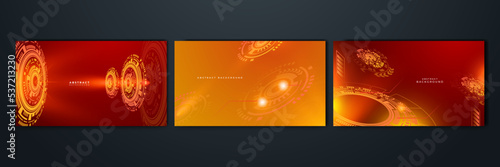 Modern red orange abstract high-speed movement. Colorful dynamic motion on blue background. Movement sport pattern for banner or poster design background concept.