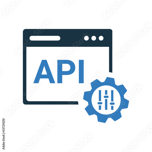 Api, application, web, development icon. Simple vector sketch.