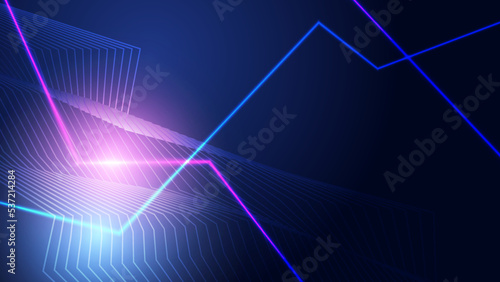 Modern abstract speed line background. Dynamic motion speed of light. Technology velocity movement pattern for banner or poster design. Vector illustration