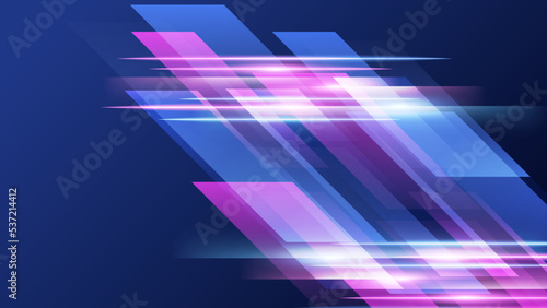 Abstract background of light lines moving with speed. Colourful dynamic motion. Technology velocity movement pattern for banner or poster design. Vector illustration