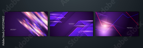 Modern abstract high-speed light effect. Technology futuristic dynamic motion on blue background. Movement pattern for banner or poster design background concept.
