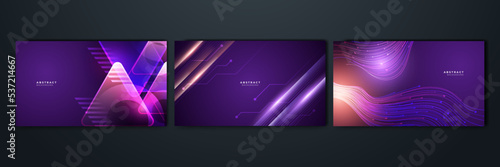Modern abstract high-speed light effect. Technology futuristic dynamic motion on blue background. Movement pattern for banner or poster design background concept.