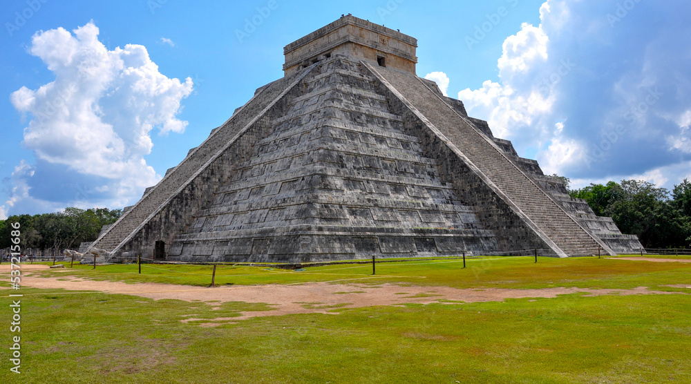The Chichen Itza Pyramid, El Castillo, Mayan Ruin or building The Chichen Itza Pyramid, El Castillo, Mayan Ruin or building