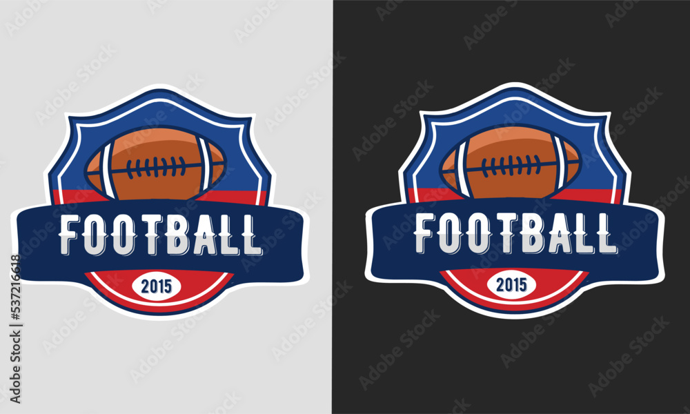 illustration vector of american football,vintage label,perfect for print,etc