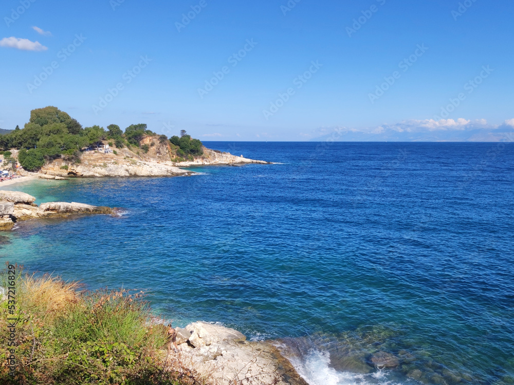 Kassiopi village on Corfu Island