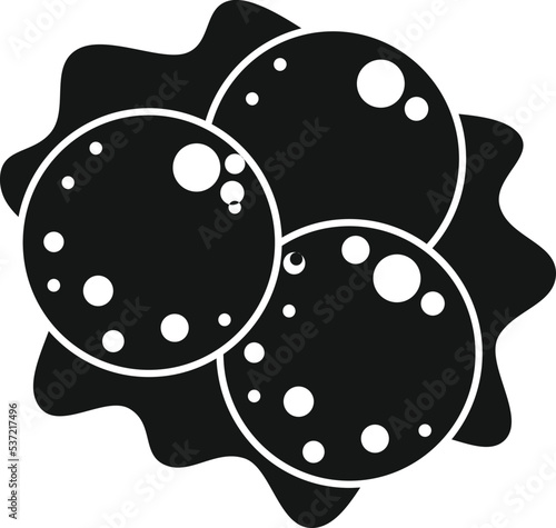 Top view falafel icon simple vector. Cooking food. Event celebration