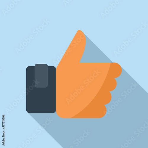 Like repost icon flat vector. Report market. Data document