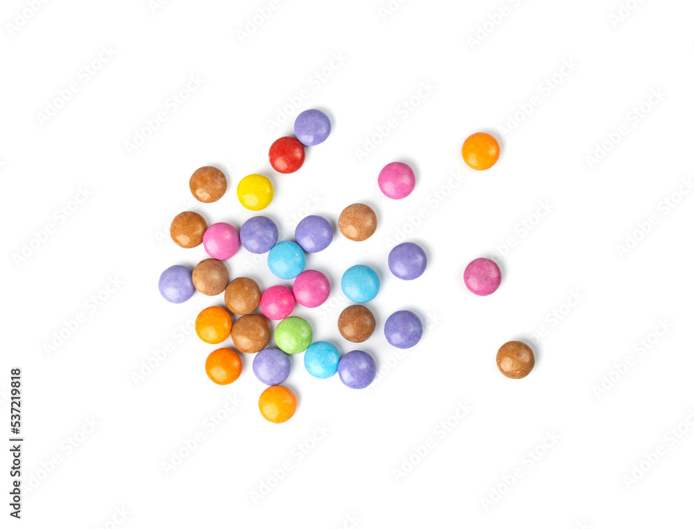 Small Round Candies Isolated Small Round Candies Isolated