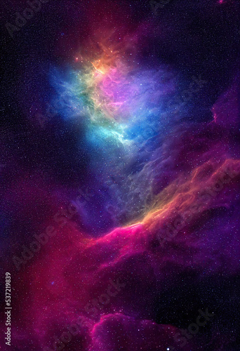 Abstract cosmos  space nebula as a background or wallpaper