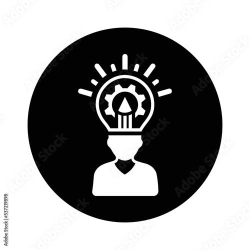 Creative, design icon. Black vector design.