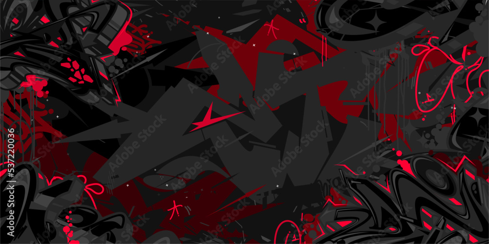 Dark Abstract Urban Street Art Graffiti Style Vector Illustration Template Background Art Dark Abstract Urban Street Art Graffiti Style Vector Illustration Template Background Art