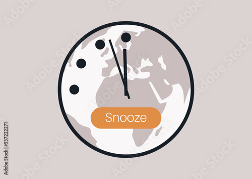 The Doomsday Clock is a metaphor that warns the public about how close we are to destroying the world with dangerous technologies of our own making