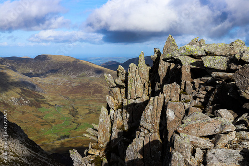 snowdonia Tryfan glyder fach glyderau carneddau wales photo