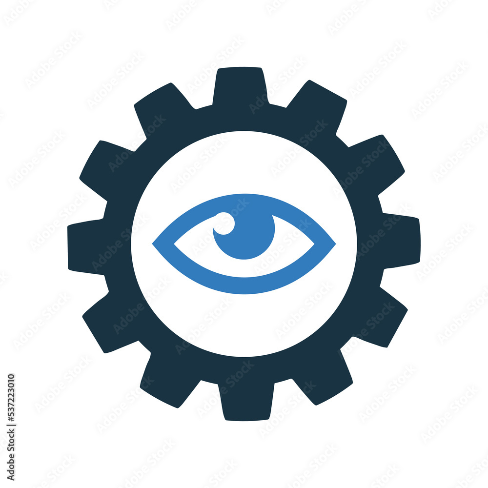 Eye, setting, settings icon. Simple vector design. Eye, setting, settings icon. Simple vector design.