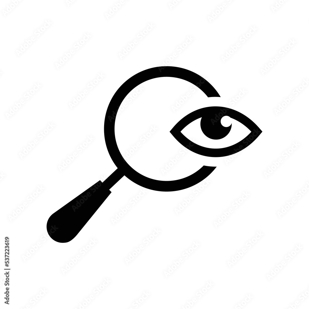 Find, search, view icon. Simple black vector sketch. Find, search, view icon. Simple black vector sketch.
