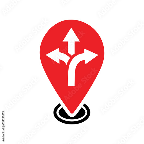Finder, location, direction, map icon. Simple flat design Concept.