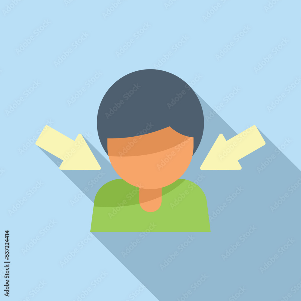 Customer target icon flat vector. Business people. Seo digital Customer target icon flat vector. Business people. Seo digital
