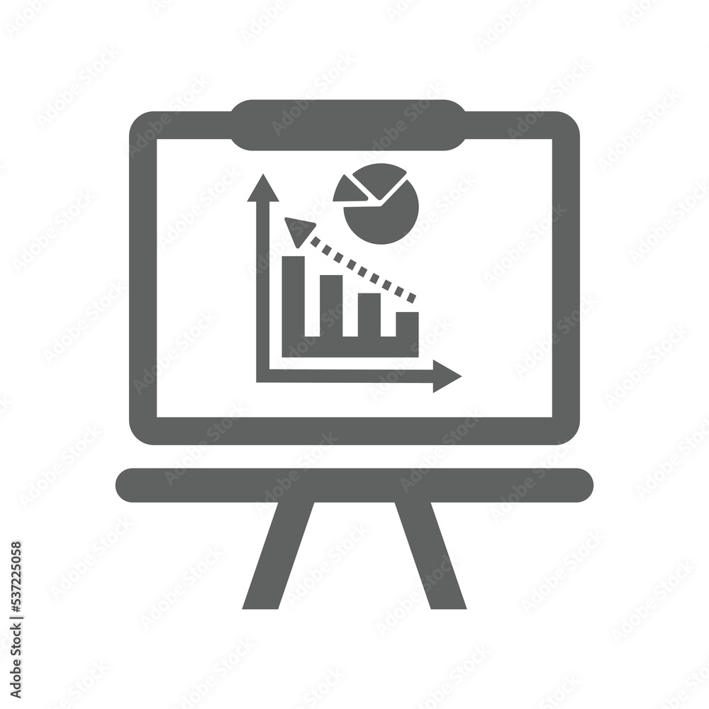 Growth, analysis, board icon. Gray vector design. Growth, analysis, board icon. Gray vector design.