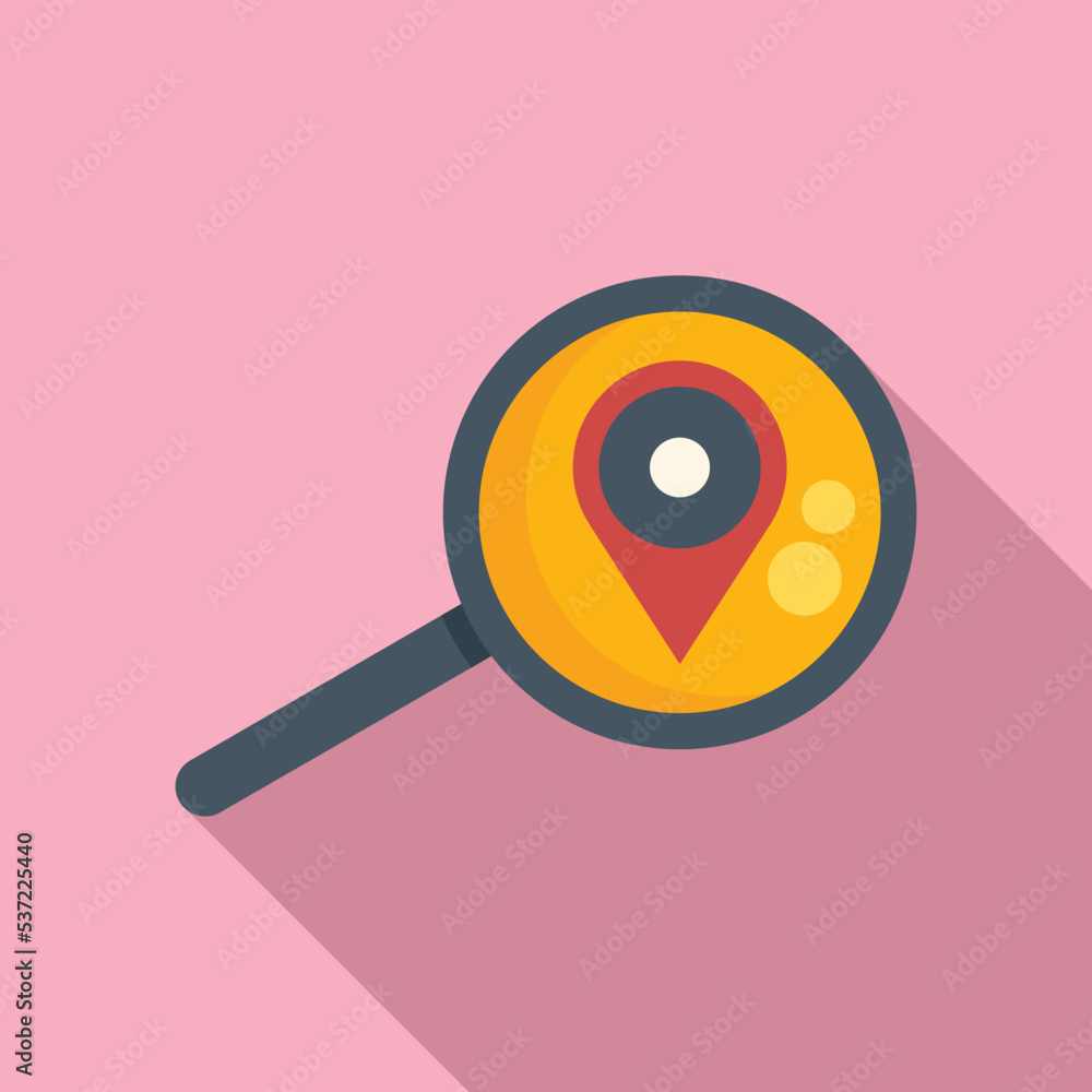 Focus location icon flat vector. Customer digital. Hunter lead Focus location icon flat vector. Customer digital. Hunter lead