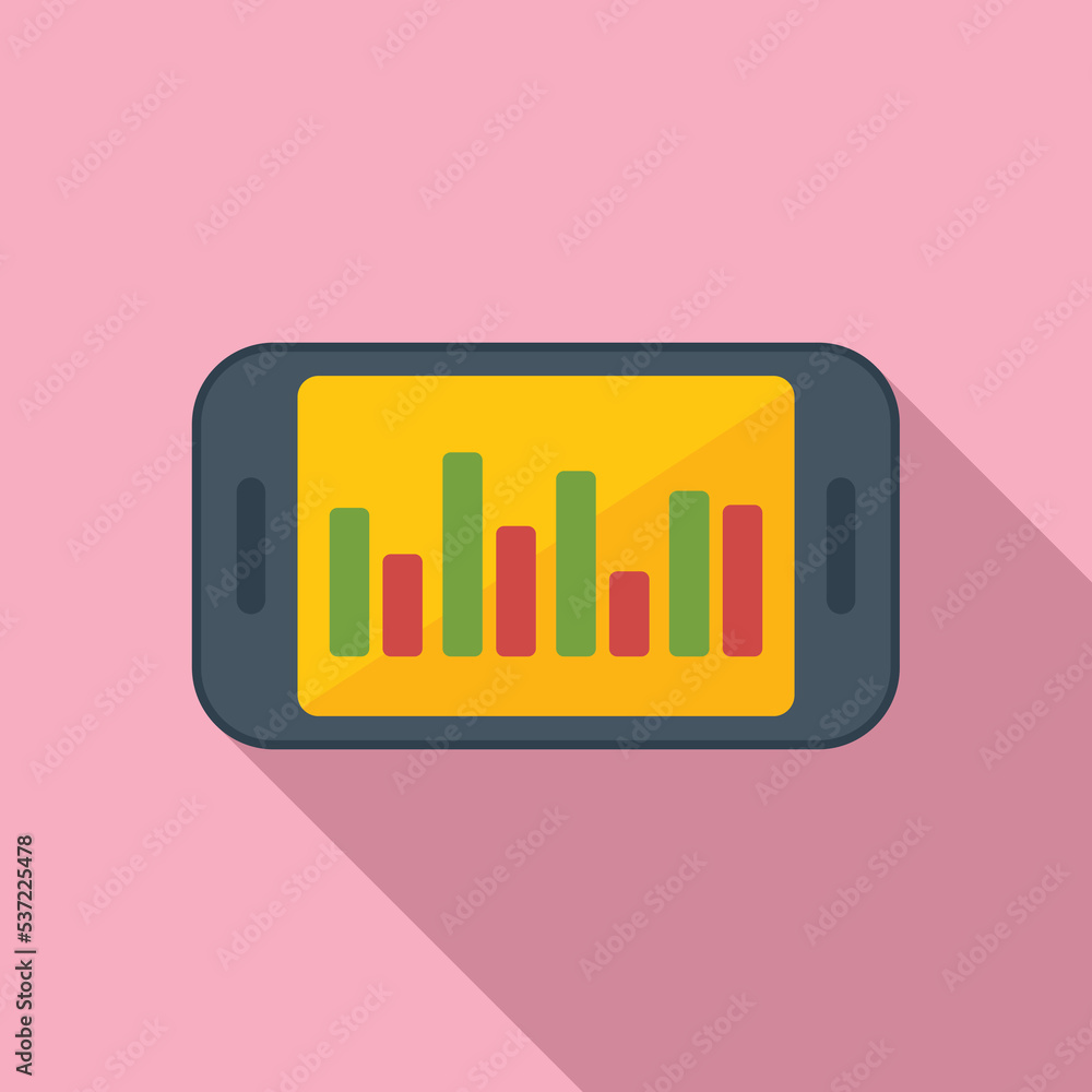 Graph chart icon flat vector. Business people. Seo digital Graph chart icon flat vector. Business people. Seo digital