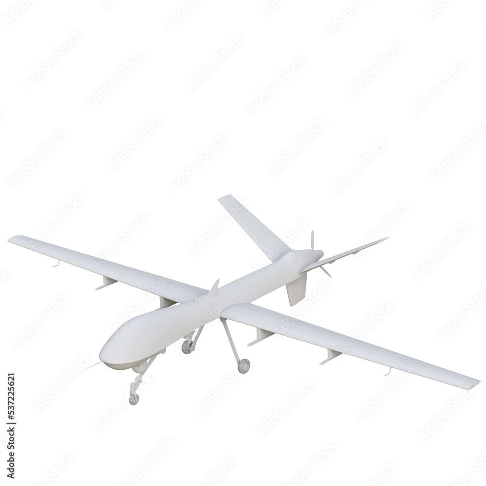 Obraz premium 3d rendering illustration of an uav military drone