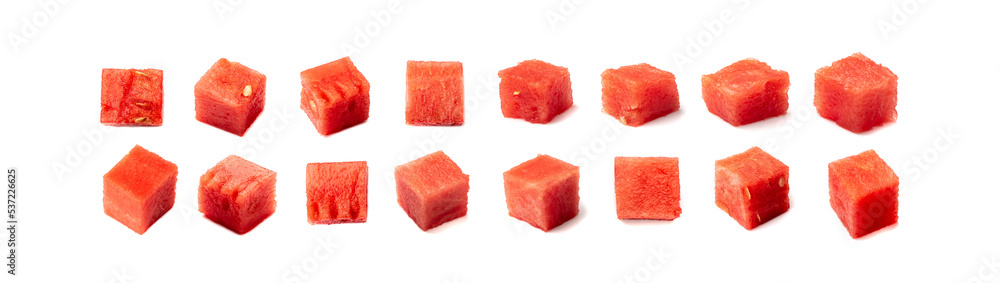 Watermelon Cuts Isolated Watermelon Cuts Isolated