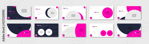 Business presentation template design. Minimalis, modern and keynote vector illustration