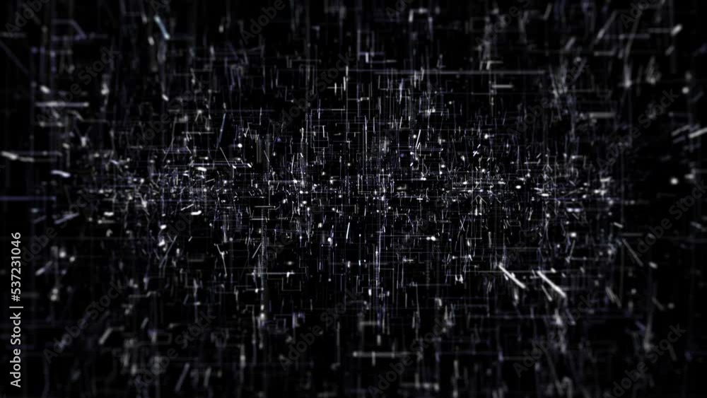 Abstract Digital Data Technology Background Loop/ 4k animation of an abstract high technology wallpaper background visual fx of data lines and particles zooming in with ambient occlusion and depth of Abstract Digital Data Technology Background Loop/ 4k animation of an abstract high technology wallpaper background visual fx of data lines and particles zooming in with ambient occlusion and depth of
