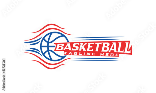basketball creative sports logo - sports icon, vector emblem, illustration.