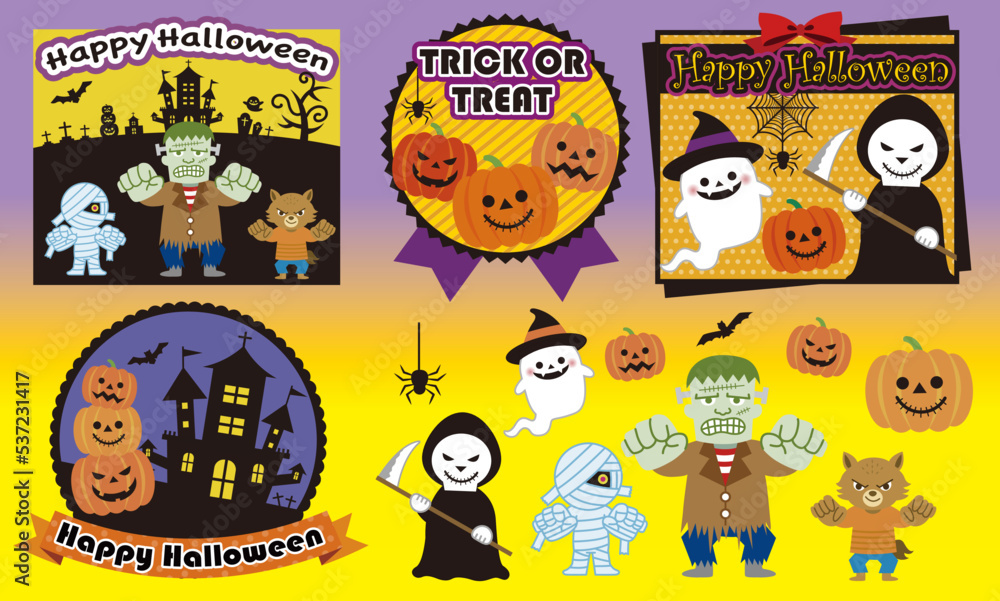 ハロウィンイラスト素材3 ハロウィンイラスト素材3