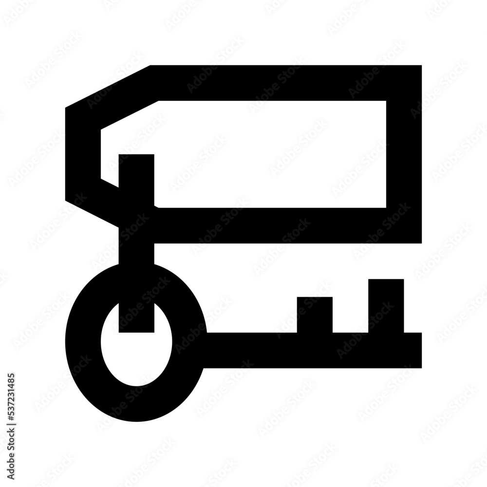 Room Key Flat Vector Icon Room Key Flat Vector Icon