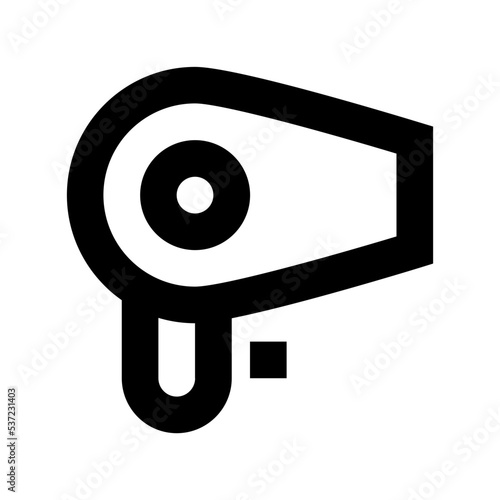 Hair Dryer Flat Vector Icon