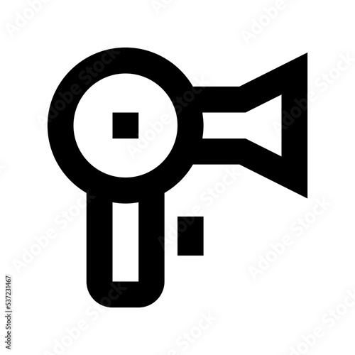 Hair Dryer Flat Vector Icon