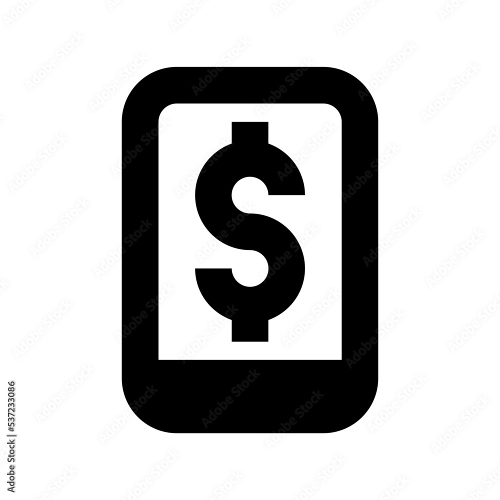 M Commerce Vector Icon M Commerce Vector Icon