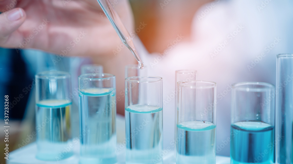 Scientist or researchers working in science laboratory, medical technology research work, science laboratory research and development concept. Scientist or researchers working in science laboratory, medical technology research work, science laboratory research and development concept.