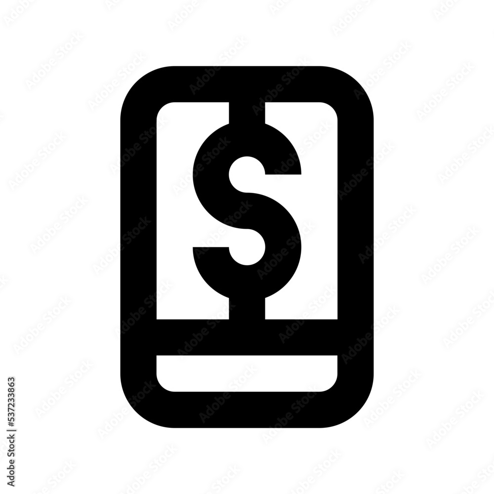 M Commerce Vector Icon M Commerce Vector Icon