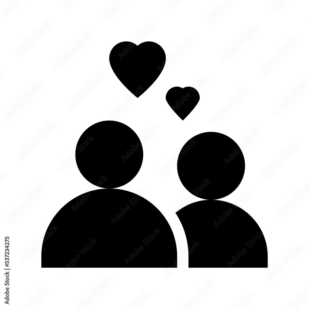 Couple Flat Vector Icon Couple Flat Vector Icon