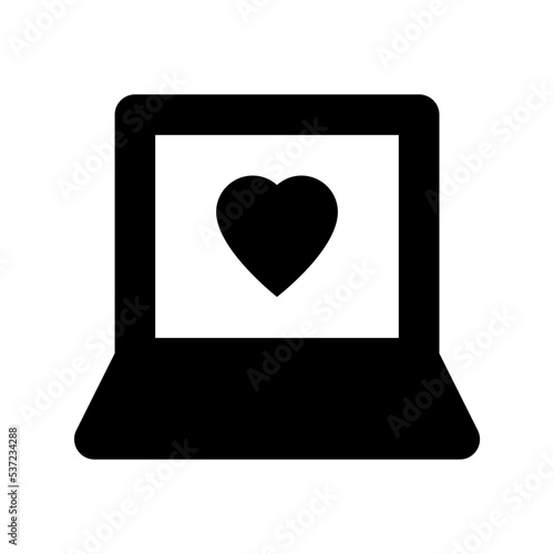 Laptop Flat Vector Icon