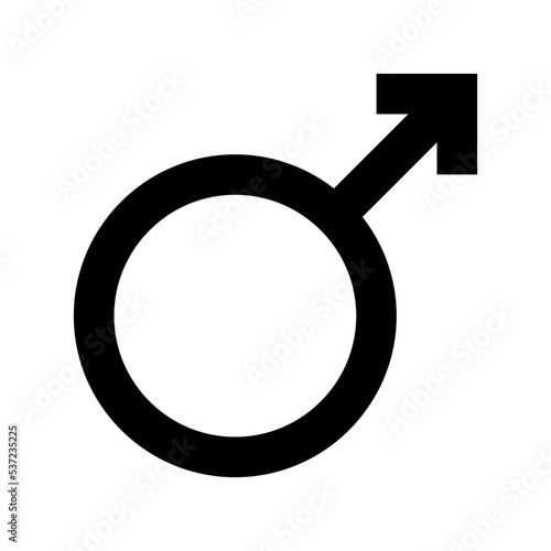 Male Sign Flat Vector Icon