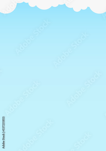 Blue blank background for letter to santa claus