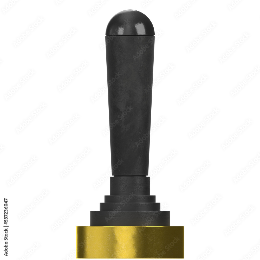 3d rendering illustration of a joystick lever valve