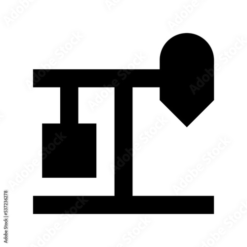 Derrick Crane Flat Vector Icon