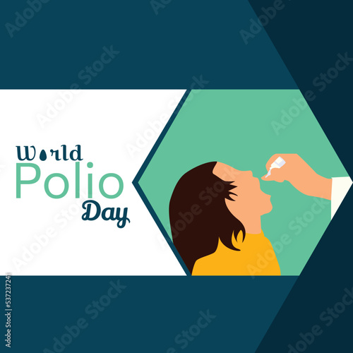 world polio day vector design 