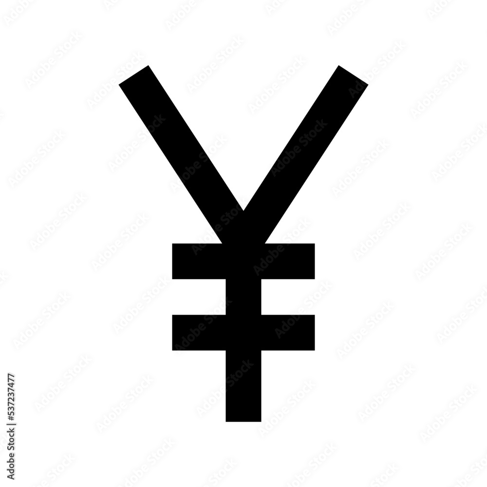 Japanese Yen Flat Vector Icon Japanese Yen Flat Vector Icon